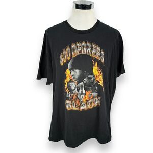 LVRN 600 Degrees 6Lack T-Shirt Mens 3XL XXXL Black Cotton Short Sleeve Crew Neck